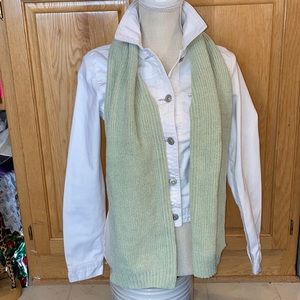 Seafoam Green Knit Scarf, Beauty, Warmth & softness! A Great Look! 60”x 9” 💚🔥